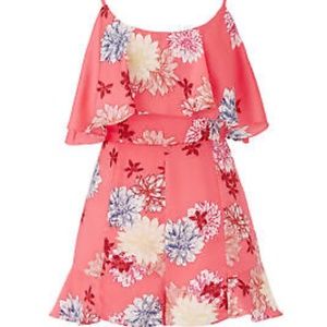 BB Dakota by Steve Madden Women's Gallant Ruffle Floral Romper